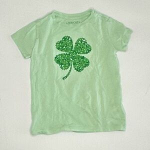 Crewcuts Mint Green Clover Tee